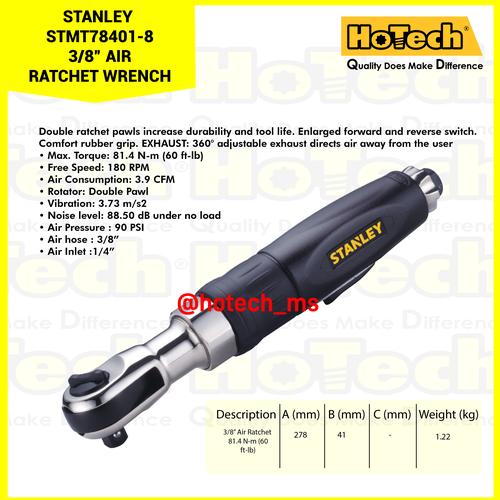 [EZM.5600734] STANLEY |STMT78401|8 3/8” AIR RATCHET WRENCH