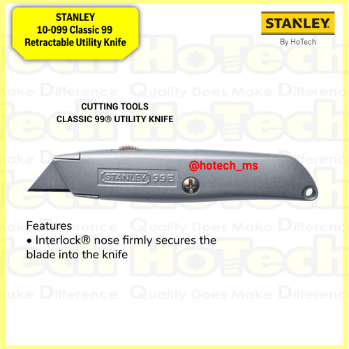 [EZM.5600763] STANLEY CUTTER | 10-099 Classic 99 Retractable Utility Knife | Pisau