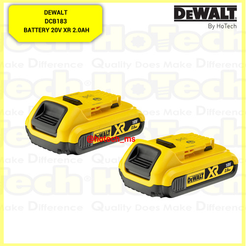 [EZM.5600776] DEWALT DCB183-KR Li-Ion Battery XR 18V 2.0Ah|Accessories - Battery