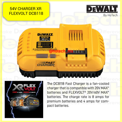 [EZM.5600787] DEWALT DCB118 DEWALT 54V Charger FLEXVOLT|Accessories - FLEXVOLT