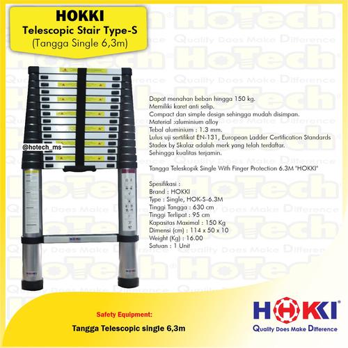 [EZM.5600794] Tangga Teleskopik With Finger Protection 6.3M | Tangga Telescopic 6.3M