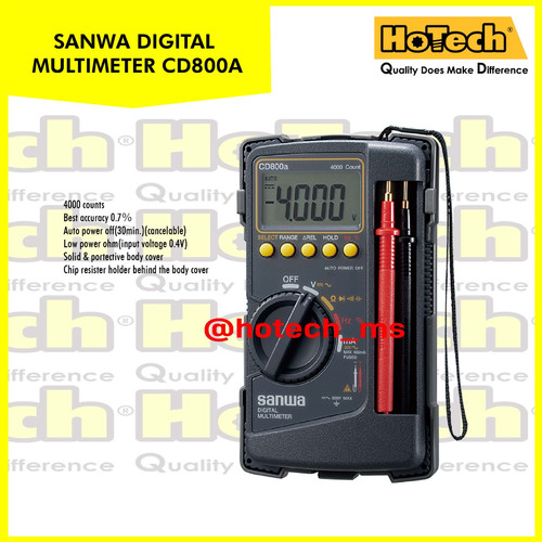 [EZM.5600802] Sanwa Digital Multimeter CD800A
