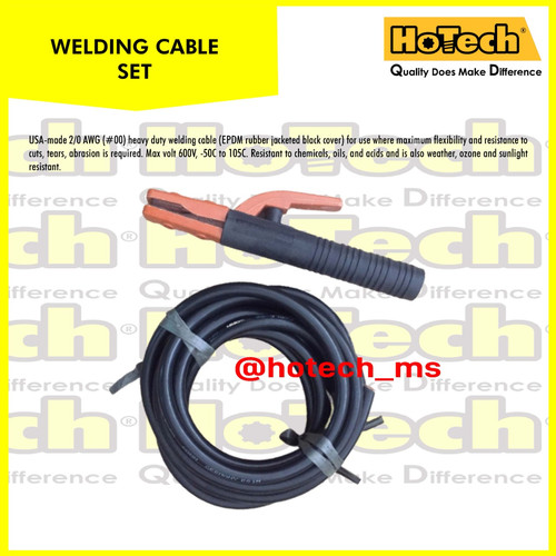 [EZM.5600805] Cable Welding 5M size 50mm + Electrode Holder 800A | Kabel Las 50mm