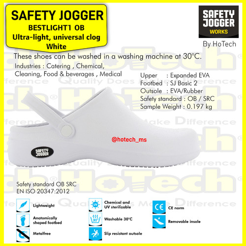 [EZM.5600816] Safety Jogger Bestlight White | Sepatu Safety Jogger Bestlight White