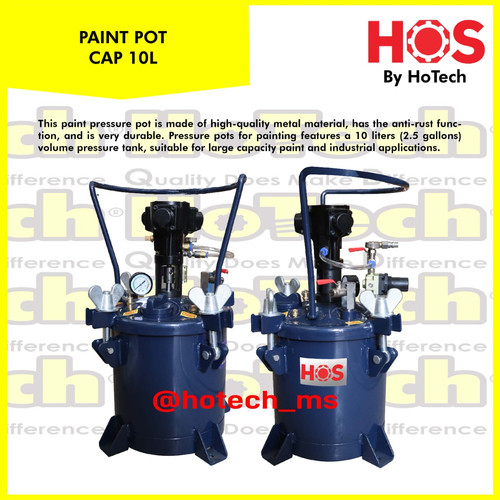 [EZM.5600854] Paint Pot Alat Pengaduk Cat | Paint Tank 10 Liter | Mesin Pengaduk Cat