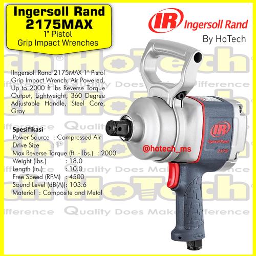 [EZM.5600866] Ingersoll Rand 2175MAX | Air Impact Wrench 1" Sq | IR 2175MAX