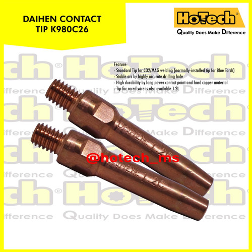 [EZM.5600876] Contact Tip FCAW Type A Size 1.2mm | OTC DAIHEN | For Mig Torch 350A