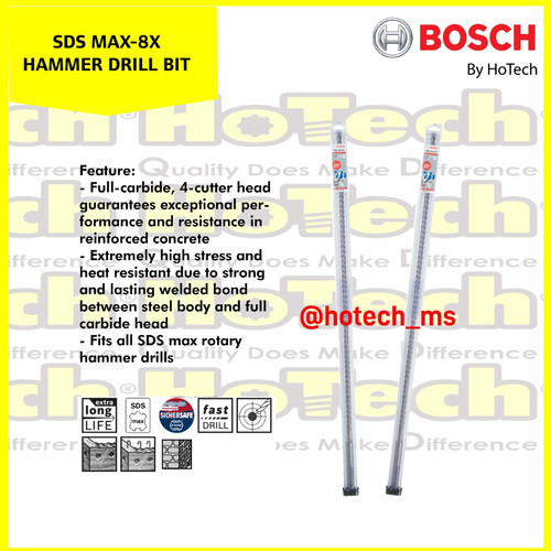 [EZM.5600881] Mata Bor Beton SDS max-8X 12 mm | BOSCH | size 12 x 800 x 940 mm