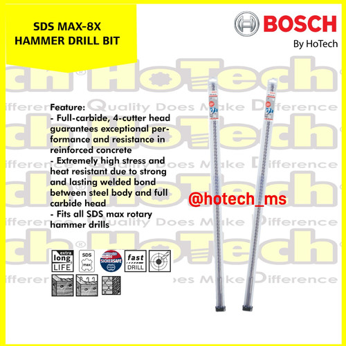 [EZM.5600882] Mata Bor Beton SDS max-8X 12 mm | BOSCH | size 12 x 600 x 740 mm