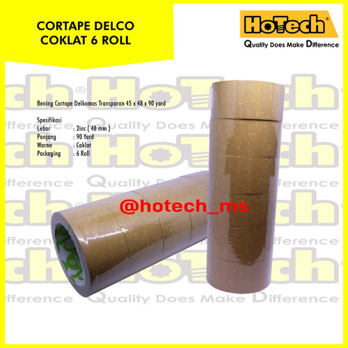 [EZM.5600885] Lakban Coklat size 48MM X 90YARS FULL/6 ROLL | Lakban Coklat MURAH