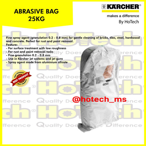 [EZM.5600897] Karcher Abrasive Bag, 25 Kg For Sand And Wet Blasting For K 2 - K 5
