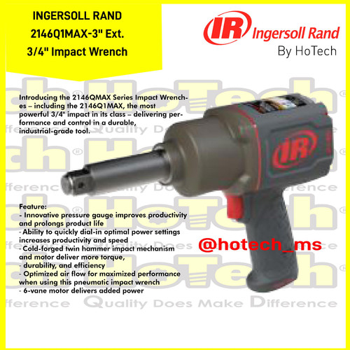 [EZM.5600903] Ingersoll Rand 2146Q1MAX-3 3/4" Drive Impact Wrench | IR 2146Q1MAX-3