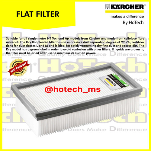 [EZM.5600915] Karcher Flat Filter Vacuum Cleaner NT 30 | NT 40 | NT 45 | NT 50