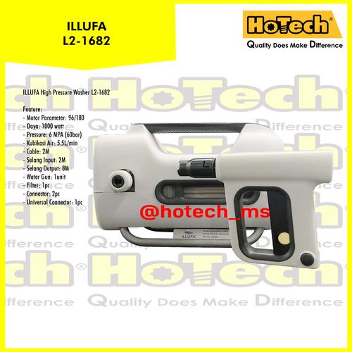 [EZM.5600924] High Pressure Cleaner Mesin Steam Cuci Mobil Motor AC ILLUFA L2-1682