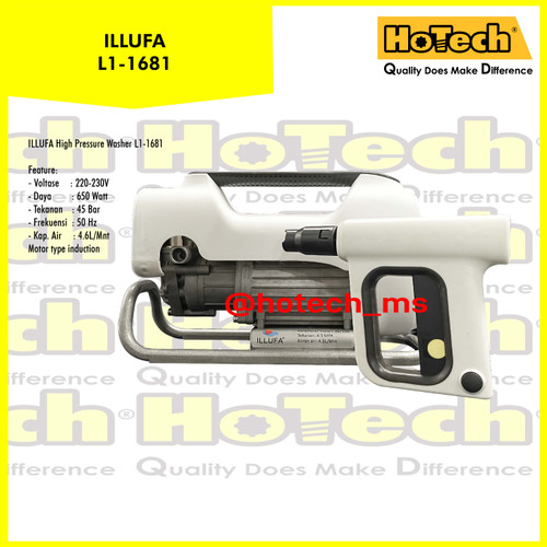 [EZM.5600925] High Pressure Cleaner Mesin Steam Cuci Mobil Motor AC ILLUFA L1-1681