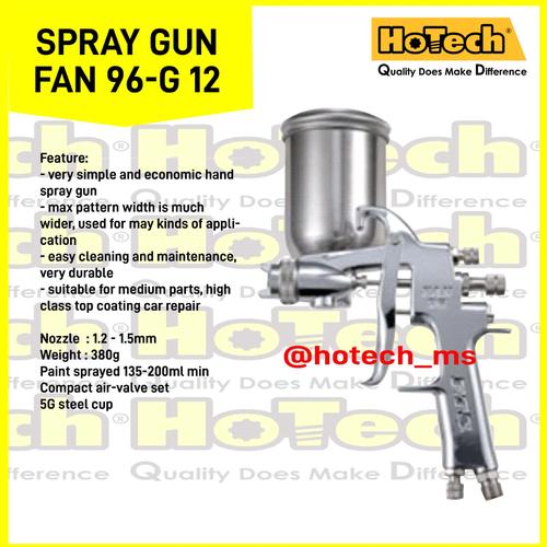 [EZM.5600929] Spray Panting Gun Tabung Atas | Spray Gun Fan 96-G 12 | FTS Japan