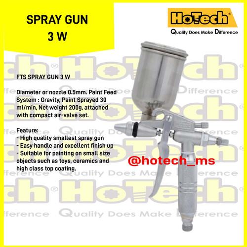 [EZM.5600930] Spray Gun 3 W | FTS Made In Japan | Spray Gun Tabung Atas