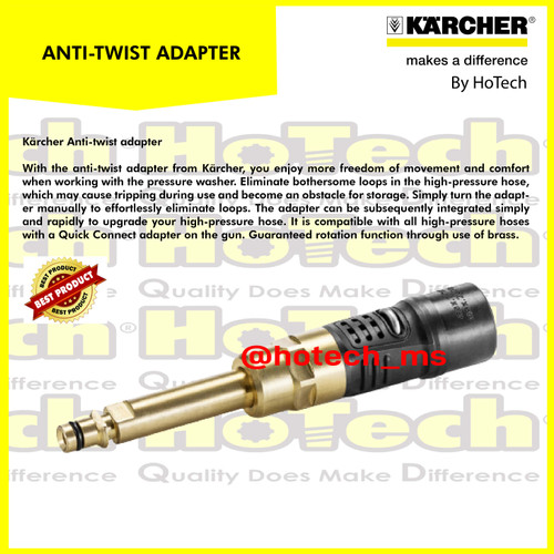 [EZM.5600956] Karcher Anti Twist Adapter High Pressure Washer