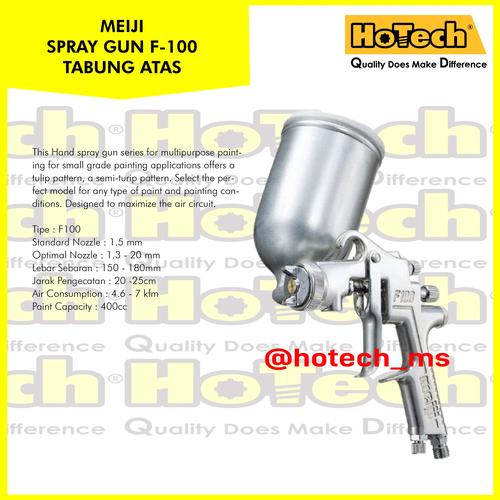 [EZM.5600961] Spray Gun Meiji F100 F 100 Tabung Atas Super Taiwan
