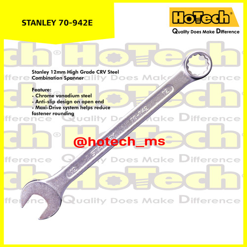 [EZM.5600972] Kunci Ring Pas 12 mm | STANLEY | Combination Wrench size 12 mm