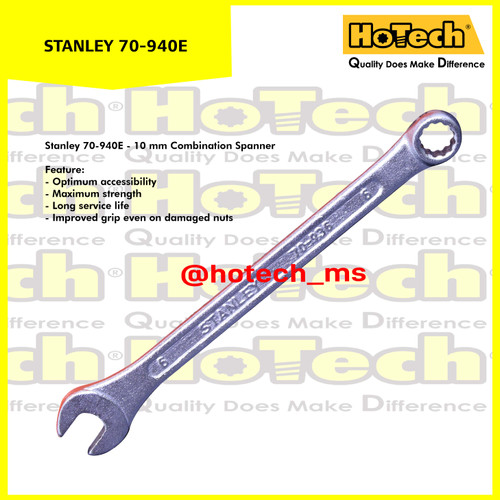 [EZM.5600974] Kunci Ring Pas 10 mm | STANLEY | Combination Wrench size 10 mm