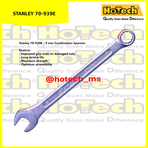 [EZM.5600975] Kunci Ring Pas 9 mm | STANLEY | Combination Wrench size 9 mm