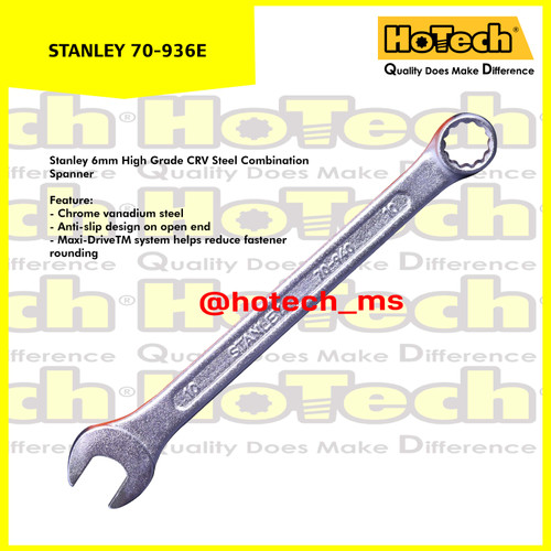 [EZM.5600977] Kunci Ring Pas 6 mm | STANLEY | Combination Wrench size 6 mm