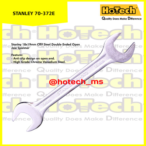 [EZM.5600978] Kunci Pas 18 x 19 mm | STANLEY | CRV Steel Double Ended Open Wrench
