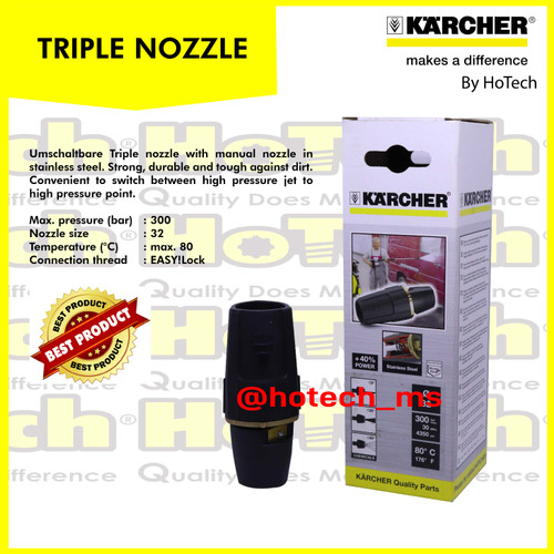[EZM.5601030] Multi-Jet Triple Nozzle | Karcher | Triple Nozzle For Pressure Washer