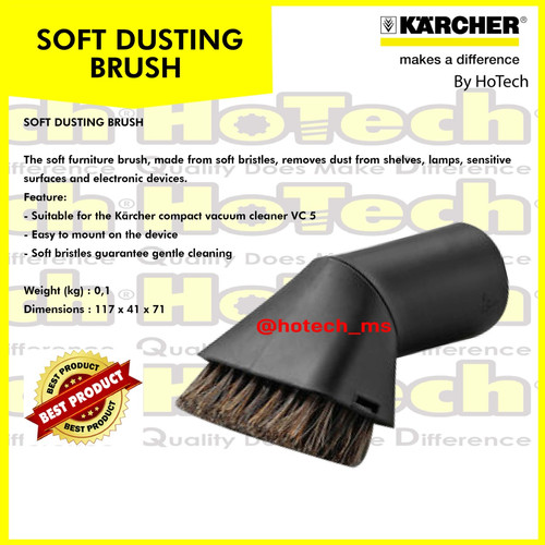 [EZM.5601038] KARCHER | SOFT DUSTING BRUSH | FOR VACUUM CLEANER VC 5 | VC 5 PREMIUM