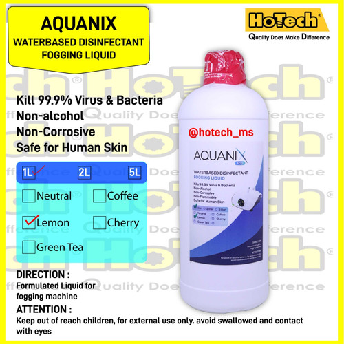 [EZM.5601047] Cairan Liquid Fogging Disinfektan 1 Liter | Food Grade Fogging ASAP