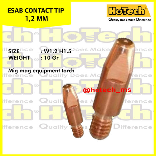 [EZM.5601056] ESAB Contact Tip size 1.2 mm | Contact Tip 1.2 mm | Esab Contact Tip