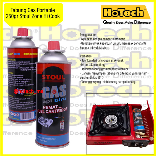 [EZM.5601061] Gas Portable / Gas Kaleng Portable Api Biru STOUL 250 Gram