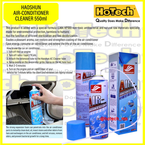 [EZM.5601064] Haoshun AC Air Conditioner Cleaner 550ml | Pembersih AC Mobil Haoshun