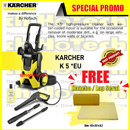 [EZM.5601085] KARCHER K5 | K 5 EU HIGH PRESSURE WASHER 145 Bar + Bonus Lap KANEBO