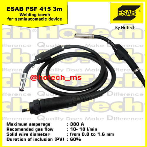 [EZM.5601100] ESAB Mig Torch PSF 415 | Esab Welding Torch PSF 415 3.0M