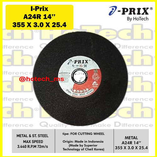 [EZM.5601114] Mata Gerinda Cutting Disc 355 x 3.0 x 25.4 | I-PRIX | Metal