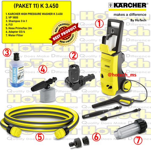 [EZM.5601117] Karcher K3 450 | K3.450 | K 4 Compact | High Pressure Cleaner Paket 11