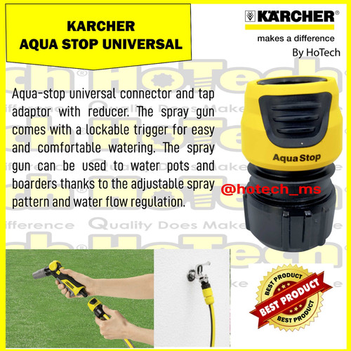 [EZM.5601124] KARCHER UNIVERSAL HOSE COUPLING PLUS WITH AQUA STOP