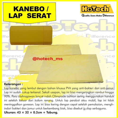 [EZM.5601125] Lap KANEBO Mobil & Motor UK Besar | Lap Serat KANEBO