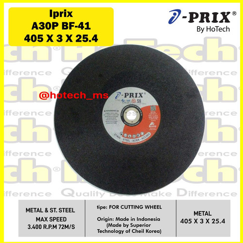 [EZM.5601144] Batu Gerinda Cutting Disc 405 x 3.0 x 25.4 | I-PRIX | Metal