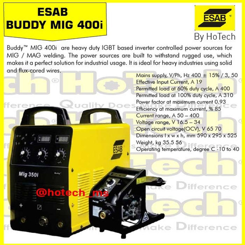 [EZM.5601154] ESAB BUDDY MIG 400i & BUDDY FEED 402 | Esab Mig Welding 400A