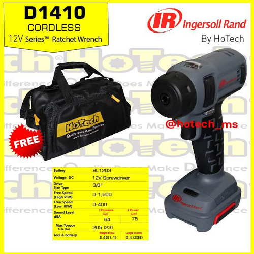 [EZM.5601164] Ingersoll Rand Cordless Impact Screwdriver 1/4" | IR-D1410 (Unit Only)