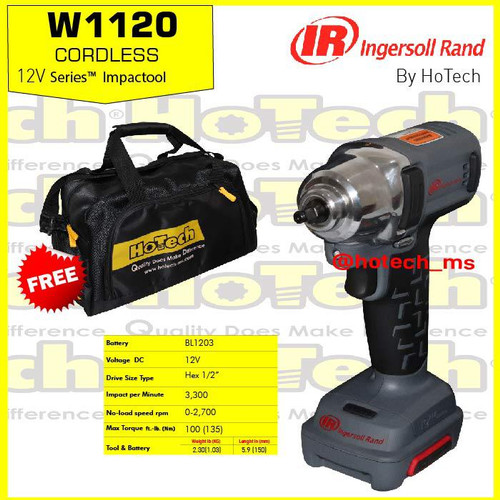 [EZM.5601168] Ingersoll Rand Cordless Impact Wrench 1/4" | IR-W1120 (Unit Only)