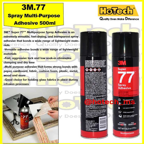 [EZM.5601172] 3M Super 77 Multi Purpose Spray Adhesive 500ml / 375g| Perekat / Lem