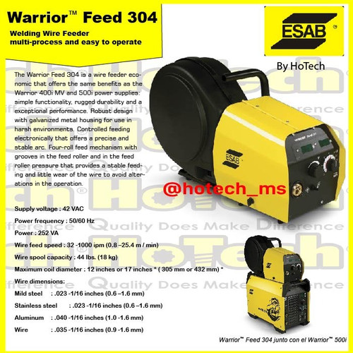 [EZM.5601193] ESAB Welding Machine Warrior Feed 304 For Warrior 400i - 500i