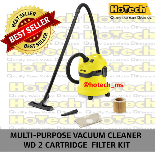 [EZM.5601204] Karcher WD 2 Catridge Filter Kit 1200Watt 12L Vacuum Cleaner Wet & Dry