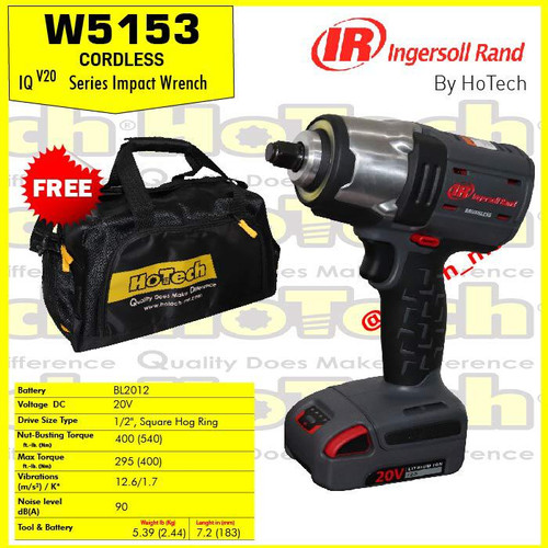 [EZM.5601207] Ingersoll Rand W5153 Cordless Impact Wrench 1/2" with LED (Unit Only)