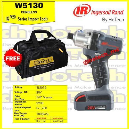 [EZM.5601210] Ingersoll Rand Cordless Impact Wrench 3/8" IR-W5130 (Unit Only)