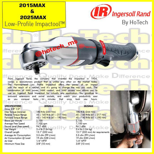 [EZM.5601231] AIR ANGLE WRENCH RATCHET 1/2" | Ingersoll Rand | IR2025MAX Drive 1/2"